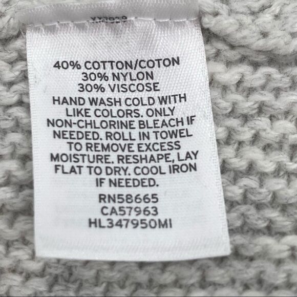 Chelsea28 cold shoulder slouchy open cardigan sweater light gray medium/large - Picture 10 of 10